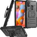 for Samsung Galaxy A11 (SM-A115) - Phone Case w/Belt Clip Holster - CV1 Black