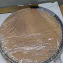 Garden 4 you Nesting Coffee Table, 23.6" Round Coffee Table Set of 2, Wooden Nesting Table Set for with Metal Frame, Side Tables for Living Room Bedroom Balcony, Brown