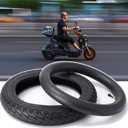14x2.50 Bike Tire Set, 14x2.50 64-254 Inner and Outer Tires, 2.50-10 Dirt Bike Tire Street Neumtico, 60/100-10 Thickened Tires, 36 P.S.I. Max Load 330 Lbs 45 P.S.I