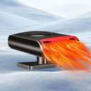 Car Heater, 12V 150W Car Defroster and Defogger, Portable 2-in-1 Heater Fan for Windshield, Plug into Cigarette Lighter for All Cars, Vehicles, SUV, Truck