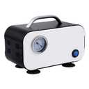 Creahub Laboratory Vacuum Pump 10L/min Portable Oilless Diaphragm Vacuum Filtration with Rubber Tube Positive and Negative Pressure, 110V-220V