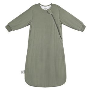 BubblePanda Rayon Made from Bamboo Sleep Sack 18-24 Months 1.5 Tog Long Sleeve Winter Sleep Sack 2t Baby Wearable Blanket with 2-Way Zipper Unisex Sleeping Bag for Babies Toddler (Olive Drab)