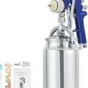 34 Ounce Siphon Feed Spray Gun with 2.0 mm Copper Nozzle, Professional HVLP Air Paint Sprayer for Automotive Refinishing, Furniture Spraying and Heavy-Duty Coatings