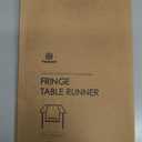 Vitalizart White Table Runner 14 x 120 Inches Long Slub Texture Cotton Linen Table Runner for Rustic Home Decorations Dining Room Wedding Decor Reception Bridal Shower Thanksgiving Christmas