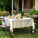 Goaste 8 Pieces Tablecloth Weights, Table Cloth Pendant Stones with Metal Clips, Ball Shape Marble Table Cover Hangers, Heavy Duty Clip Weights for Outdoor Picnic Tables, Curtains, Flags, Banners