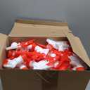 Eccliy 20 Pack 16oz Empty Spray Bottles, Leakproof Cleaning Bottles with Measurement and Adjustable Nozzle for Housekeeping, Commercial Use(Cylinder,Red White Spray Head)