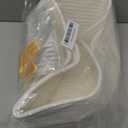 Small Woven Rope Basket-Empty Gifts Basket with Bag and Ribbons,Cute Handle Organizer Box for Birthday/Baby Shower, Toy Storage, Nursery Organizing & Shelf Decor(White)