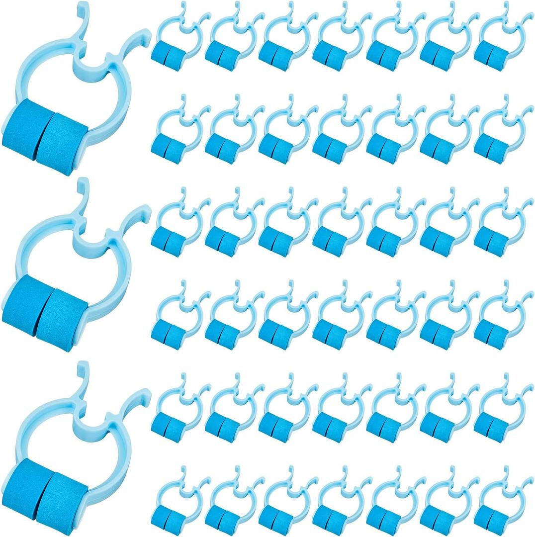 16 Pieces Nose Clips Stop Nosebleeds Epistaxis Clip Nose Nasal Stopper Plastic Foam for Adult Accidental Emergency Condition (Standard size, Blue)
