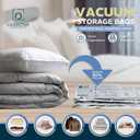 8 Pack Vacuum Storage Bags 4 XXL & 4 Jumbo Vacuum Seal Bags for Blankets, Comforters, Clothing & Bedding - Space Saver Compression Bags