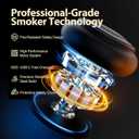 Electric Whiskey Smoker Kit with 6 Wood Chips, Cocktail Infuser for Bourbon, Scotch, Old Fashioned Drinks, One Button Operation, USB Rechargeable, No Torch Required, Portable Whiskey Gifts for Men