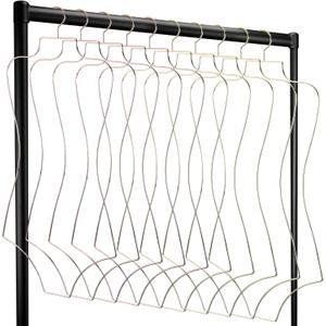 Qunclay 10 Pack Bikini Hanger Set Body Shape Lingerie Hangers 5 Pcs Gold and 5 Pcs Rose Gold Wire Organizer Metal Display Swimsuit Supplies for Boutique Closet Clothes Dress Swimwear Bathing Suit Form