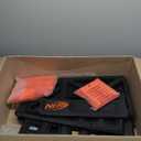 Nerf Elite Blaster Rack - Storage for up to Six Blasters, Including Shelving and Drawers Accessories, Orange and Black 