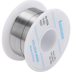 3 x 63-37 Tin Lead Rosin Core Solder Wire for Electrical Soldering (0.6mm 50g)