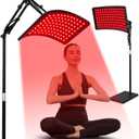 Red Light Therapy for Face and Body, Red Infrared Light Therapy Lamp with Stand Led 660nm Red Light-Therapy & 850nm Infrared Light Device for Body