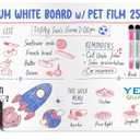 Extra Large Magnetic Dry Erase White Board Sheet for Fridge - 25x16 - Stain Resistant Technology with 3 Markers & Big Eraser with Magnet - Refrigerator Whiteboard Planner Organizer - by Yes4Quality