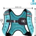 Henkelion Weighted Vest Weight Vest for Men Women Kids Weights Included, Body Weight Vests Adjustable for Running, Training Workout, Jogging, Walking - Blue - 8 Lbs