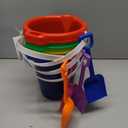 Large Sand Bucket Pail with Shovel, 7'' Large Size Sand Water Bucket for Beach Fun Great Summer Party Accessory