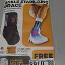 Dr. Brace Breathable Ankle Brace For Sprained Ankle, Slim Fit. Unique Multi-Function Removable Stabilizer- Quick Lace Up Ankle Support for Women Men, Easy to use for Injury, Sprain, Sports (Black, Medium)