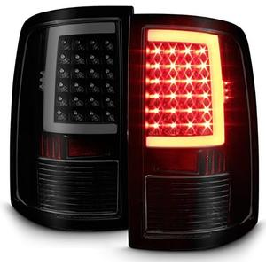 AKKON - For 2009-18 Dodge Ram 1500 2010-18 2500/3500 Black Smoked LED Tube Tail Lights Lamps Pair Housing Set