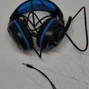 B3 Gaming Headset for Nintendo Switch, Xbox One, PS4, Mega Bass Surround and Noise Cancelling 3.5mm Jack Over Ear Headphones with Mic for Laptop PC Smartphones Blue