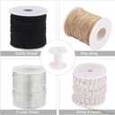 PH PandaHall 20pcs Empty Plastic Spools, 2 Inch Ribbon Spool White Wire Spools Thread String Bobbin Weaving Bobbins Craft Spools for Embroidery Thread, Yarn, Ribbon, Crafts and Sewing