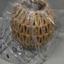 Simulated Rattan Lamp Cover Handmade Woven Chandelier Vintage Lampshade Home Decor Hanging Pendant Bedroom Livingroom Supplies