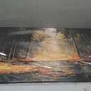 Canvas Landscape Natural Wall Art Decor Yellow Forest Wall Art 20" x 40"