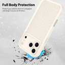MZELQ for iPhone 17 Pro Max Case 2025 Case, Silicone Wave Ripple Cute Pattern, Camera Protection Soft Slim Shockproof for Girls Women -White