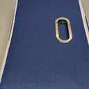 PRANDOM Foldable Storage Bin with Lid [5-Pack] Linen Fabric Decorative Storage Box Organizer Container Basket Cube with Handles Divider for Closet Office Living Room Royal Blue(14.9x9.8x9.8)