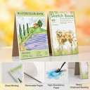 Qlmhudaim Watercolor Paper Pad  A4 (8.2" x 11.7") 140lb/300gsm,Heavyweight Cold Press Paper - for Watercolor, Mixed Media, Drawing & Sketch Book for Kids - Artist Professional & Craft Supplies