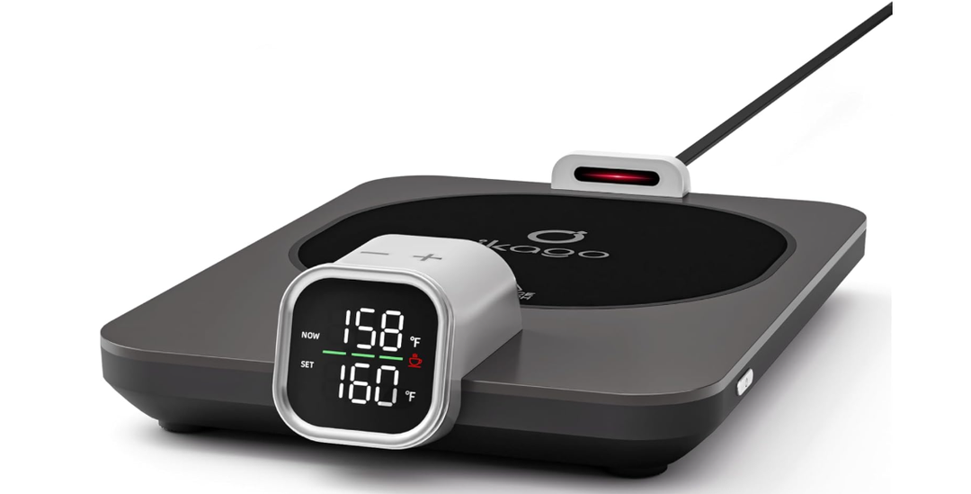 Coffee Mug Warmer for Desk, Accurate 1℉ Temperature Control with RealTime Display, Smart Mug Warmer with Auto ShutOff & Cup Sensing, Ideal Gifts for Women and Men