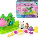 Gabby's Dollhouse: The Movie, Garden Story Set, Pandy Paws & Kitty Gnome Figures and 9 Dollhouse Accessories, Kids Toys for Girls & Boys Ages 3 and Up