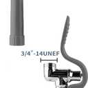 Pre Rinse Sprayer Commercial Sink Sprayer Head,1.42GPM Spray Valve Dish Spray Nozzle with Ergonomic Handle, Commercial Faucet Parts for Commercial Kitchen Sink,Chrome Finished, Gray