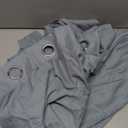 NICETOWN Stone Blue Linen Blend Textured Living Room Curtains, Grommet Top Thick Flax Semi Sheer Vertical Drapes Privacy Assured with Light Filtering for Bedroom, W55 x L84, 2 Pieces