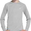 Willit Boy's UPF 50+ Sun Protection Shirt Long Sleeve Rash Guard Swim Shirts Youth SPF Fishing Quick Dry Shirt (Gray) L