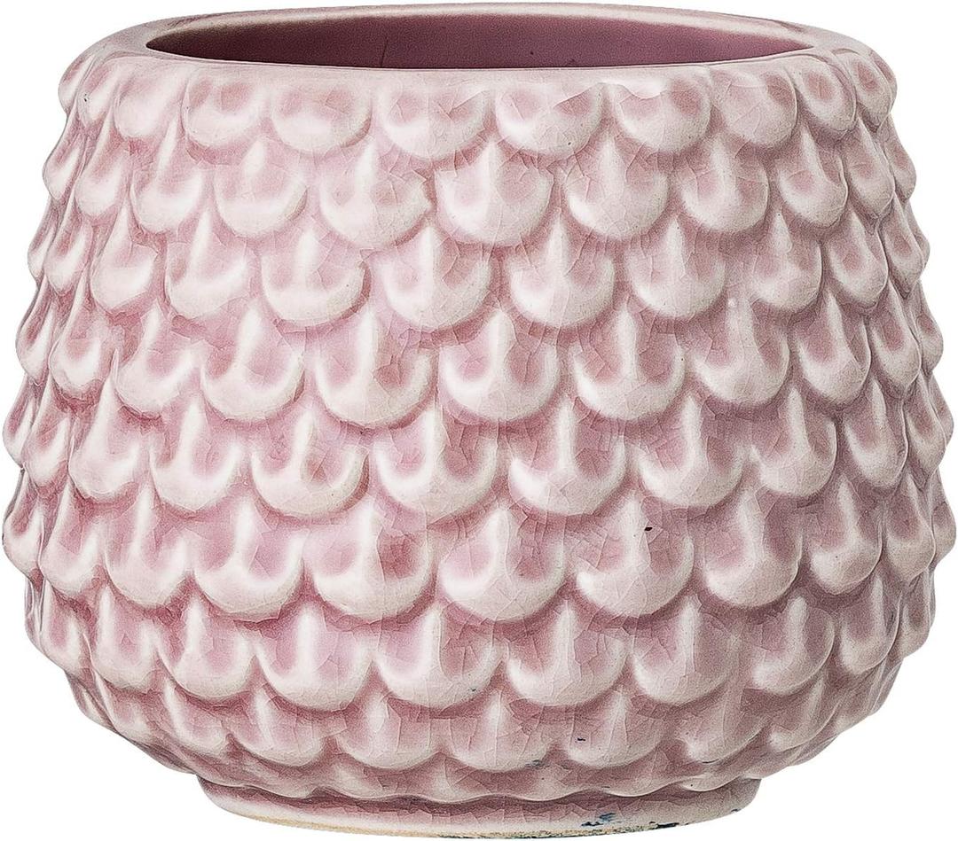 Bloomingville Stoneware Flower Pot Pinecone, Planter, 3,75'', Rose