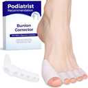 Toe Separators for Women - Podiatrist Recommended, Toe Spacers for Men, Breathable Bunion Corrector, Plantar Fasciitis (Pair of 1)