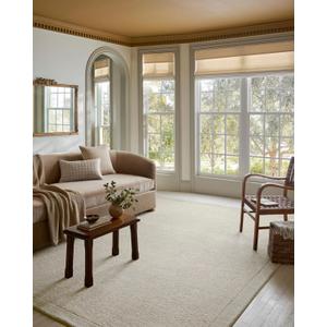 Loloi Magnolia Home by Joanna Gaines Henley Collection HNY-01 Ivory/Silver 2'-3" x 3'-9" Accent Rug