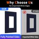 Navy Blue Outlet Covers Dark Blue 1 Gang Rocker Single Light Switch Cover Plate Decorative Gfci Wall Plate Electrical Switch Plate Covers Elegant Office Library Decor