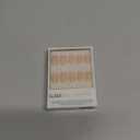 Glamnetic x GLAMZILLA Press On Nails - FOR THE IT GIRLS | Short Squoval Nude Fake Nails, Semi-Transparent, Salon Quality, Everyday | 15 Sizes - 30 Nail Kit with Glue