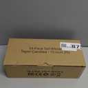 Tuyai 24 Pack Tall White Taper Candles, 10 inch (H) Dripless, Unscented Dinner Candle, Smokeless Taper Candles, Paraffin Wax with Cotton Wicks, 8 Hours Burn Time