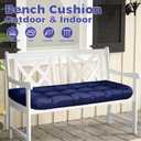Floral Bench Replacement Cushion,Patio Swing Chair Cushion Waterproof 51in, 51"L*20"W*3.6"T