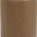 Get Set Style Modern Round Ottoman with Soft Padded Seat, Multifunctional Vanity Stool for Makeup, Upholstered Footrest Stool Ottoman Foot Stool for Living Room, Bedroom, Camel Brown