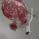 Chicken Shredder Large Chicken Breast Shredder Tool Twist with Brush&Fork, Visible Meat Shredder Machine, Anti-Slip Strip, Ergonomic Handle, BPA Free, Suitable for Pork Beef Chicken(Red)