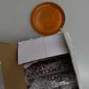 Candleholder Glass Candle Holder Plates Set of 6, Round Glass Candle Tray Plates for Dining Wedding Lantern Festival Party Evening Light, Amber