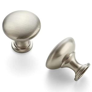 Ravinte 5 Pack Brushed Nickel Round Zinc Cabinet Knobs for Kitchen Bathroom Closet Dresser Cabinets