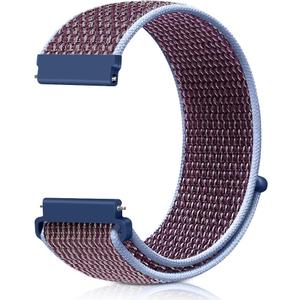 18mm Nylon Sport Quick Release Watch Bands Compatible with Garmin Venu 4 41mm/3S 41mm/Venu 2S/Vivoactive 4S/Vivomove 3S/Active S/Forerunner 265S(42mm)/255S/Fossil Women's Gen 6 42mm/5E 42mm Women Men (Lilac Purple)