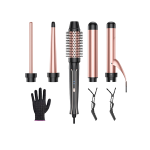 Automatic Curling Iron, Automatic Hair Curler with 1" Large Rotating Barrel & 4 Temps Hair Curler, Safety Anti-Scald & Anti-Tangle Curling Iron, Fast Heating Auto Curler for Hair Styling-Grey