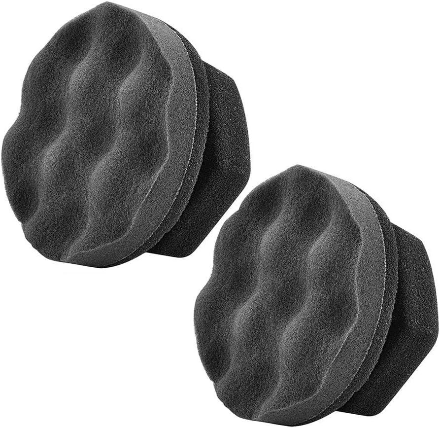 IPELY 2 Pack Large Tire Shine Applicator Pad, Durable and Reusable Hex-Grip Tire Dressing Applicator Pad for Applying Tire Shine
