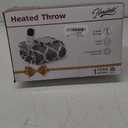 Homemate Heated Blanket Electric Throw - 50x60 Heating Blanket with 10 Fast Heat Levels 8 Hours Auto Off Soft Cozy Flannel Over-Heated Protection ETL Certification Keep Warming in Home